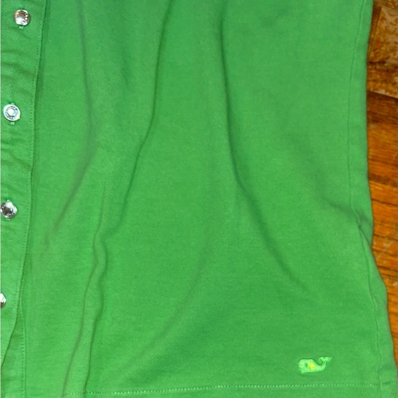 Vineyard Vines Women's Bright Green Button-Down Shirt - Picture 4 of 4